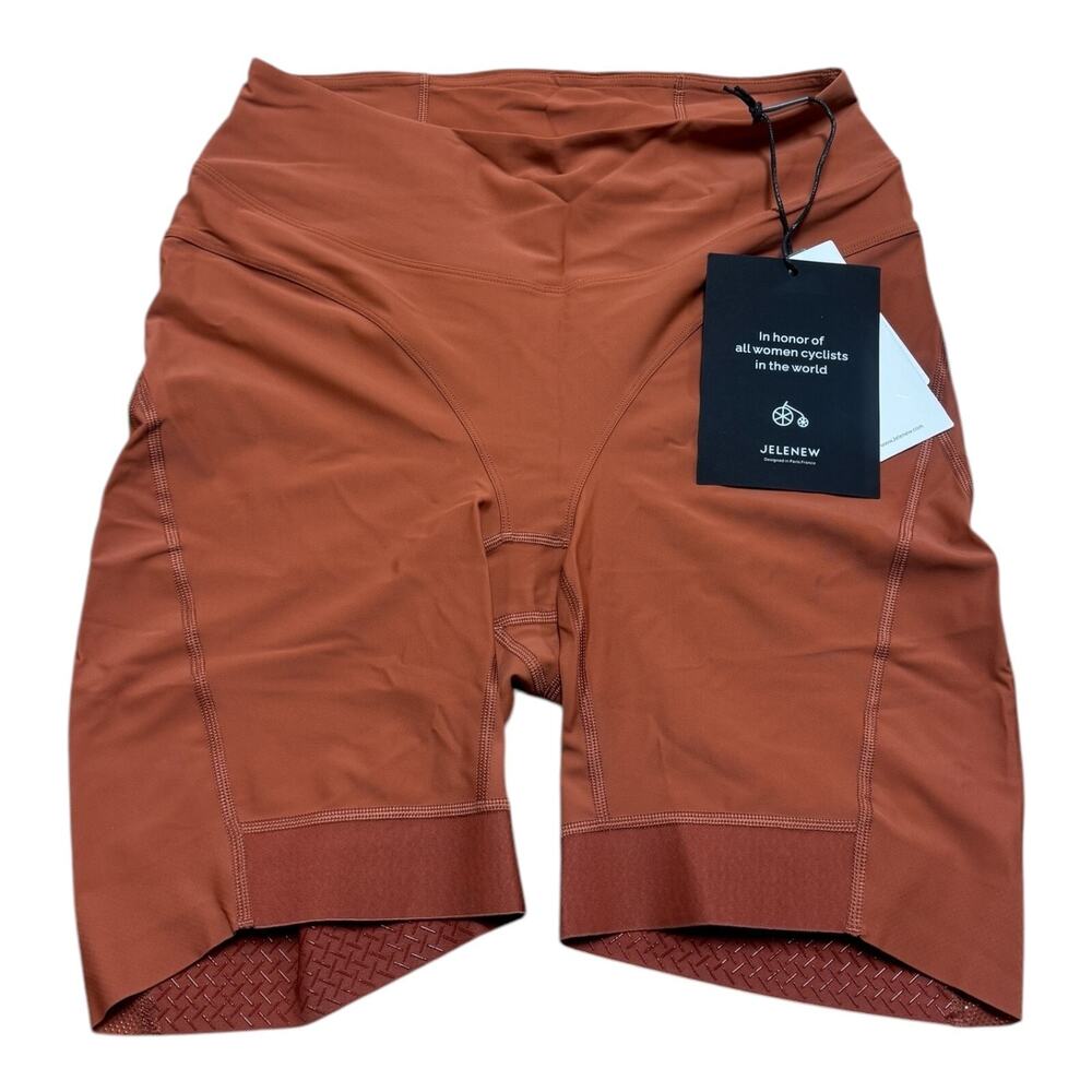 Jelenew Somatique High Rise Women's Cycling Shorts Size Large Reddish Brown New